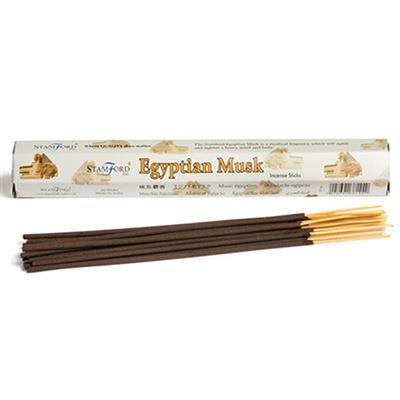 Egyptian Musk Incense Sticks Hexagonal Pack Stamford 20